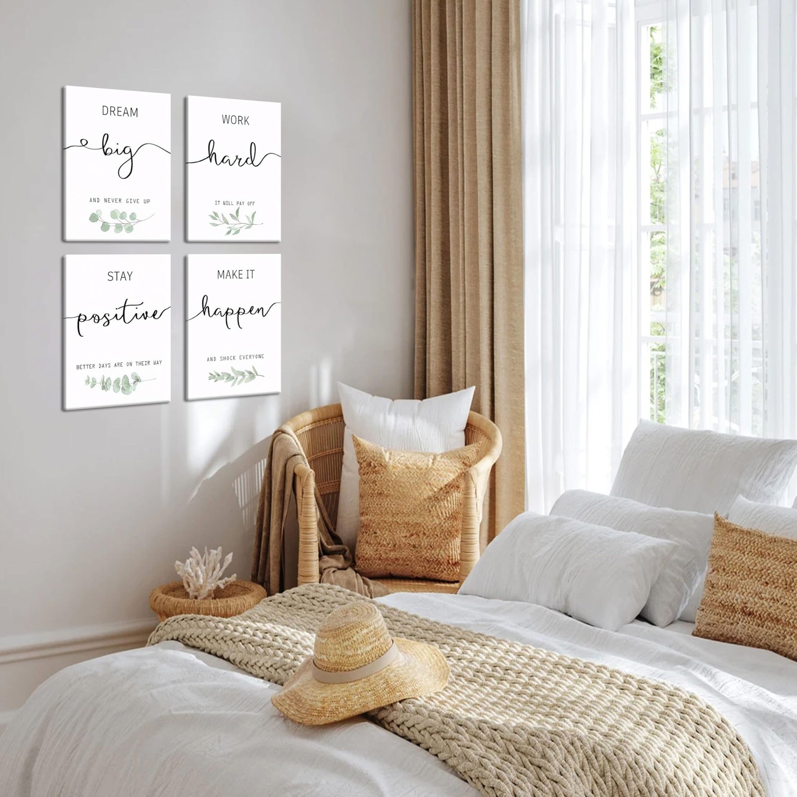 Motivational Canvas Wall Art for Office Decor – Inspirational Positive Quotes…