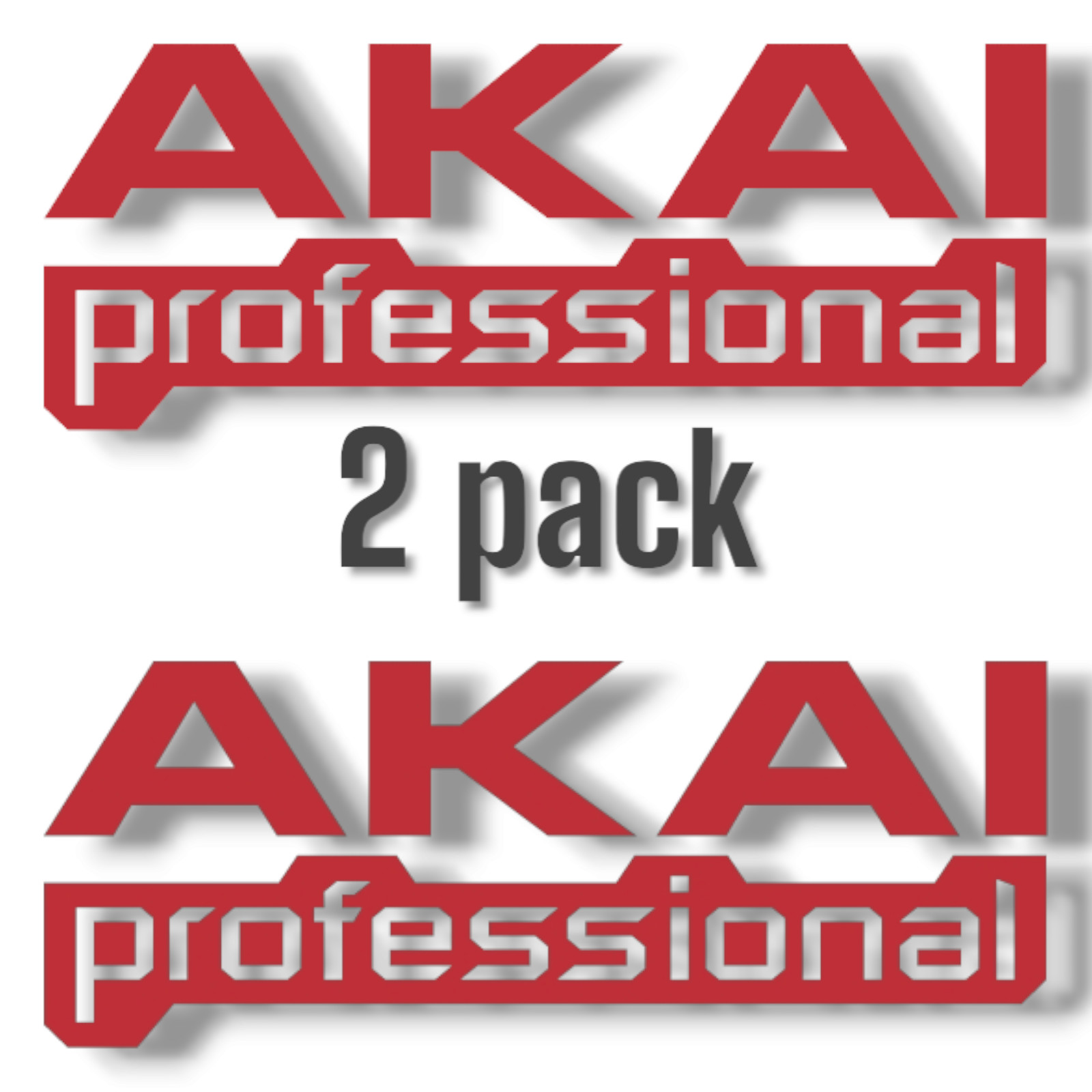 2 Pack – AKAI True Sound Audio 6" Premium Vinyl Decal Stickers, 5 Yr Durability
