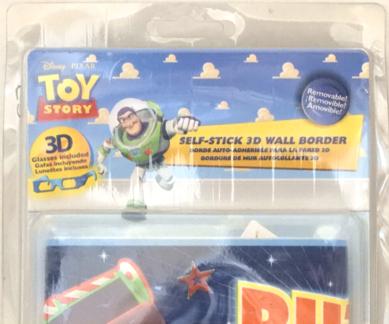 Set of 3 Disney Toy Story 15-foot Wall Border Decor for Kids Bedroom 5" tall