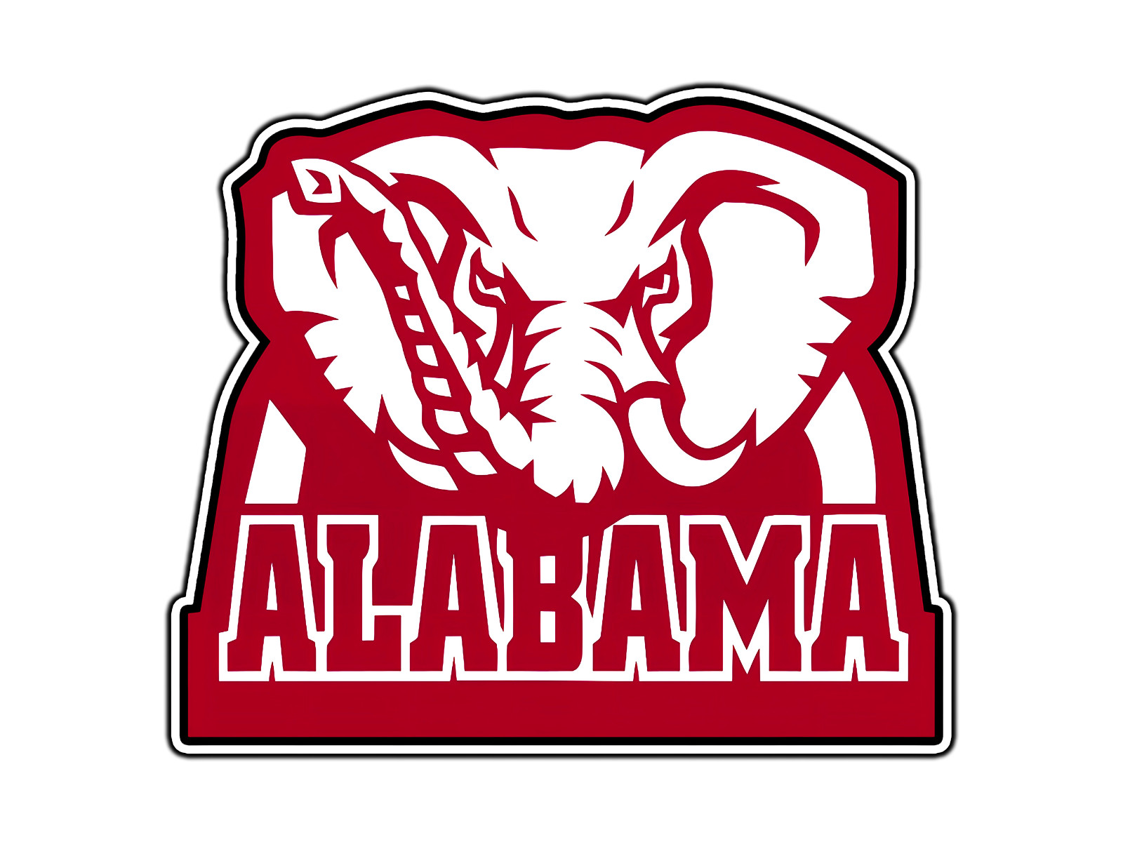 #0244 Alabama Crimson Tide Full Logo College Sticker Waterproof Vinyl Decal Car