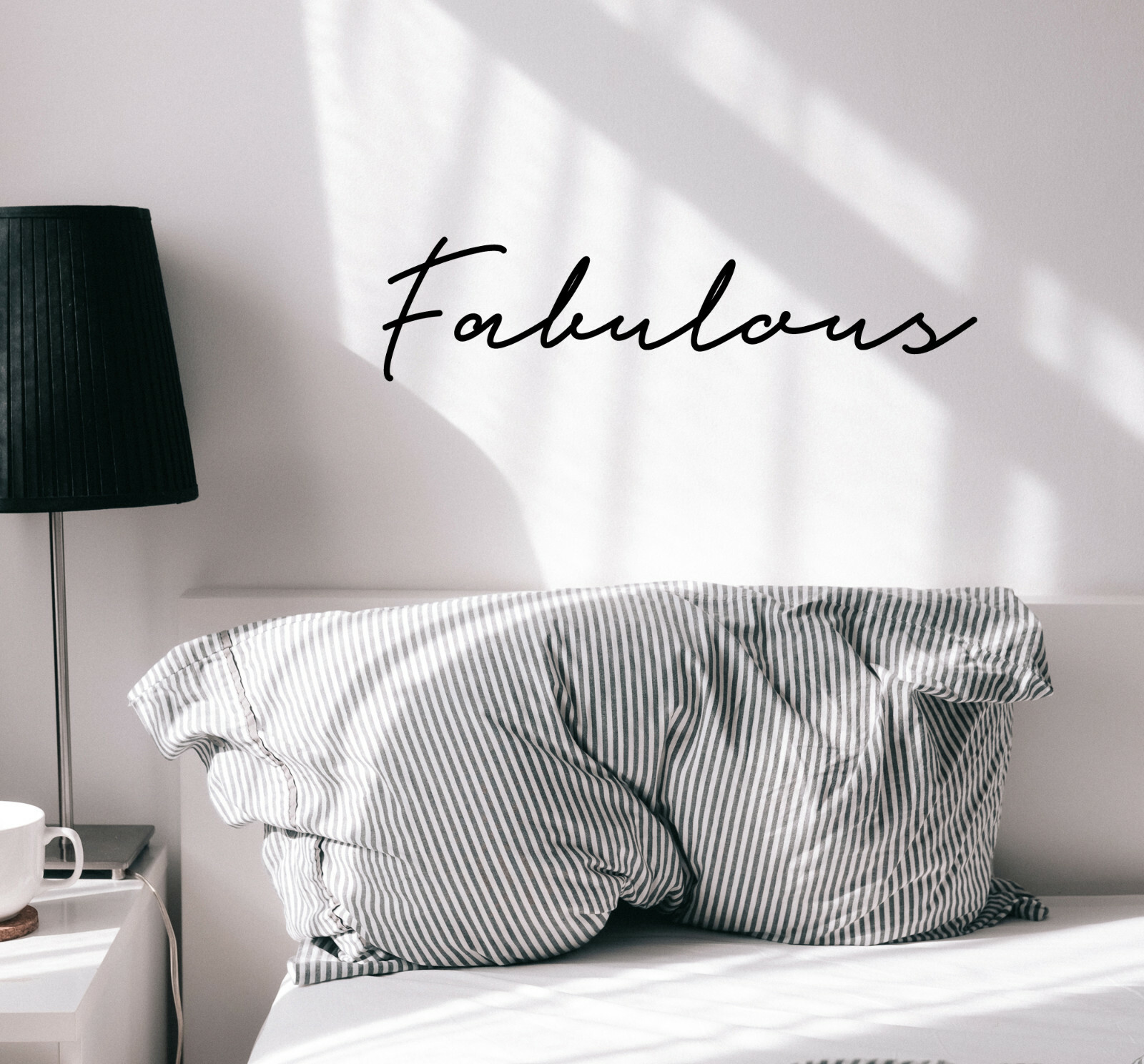 Wall Decal Fabulous Living Room Motivational Vinyl Decor Black gz491