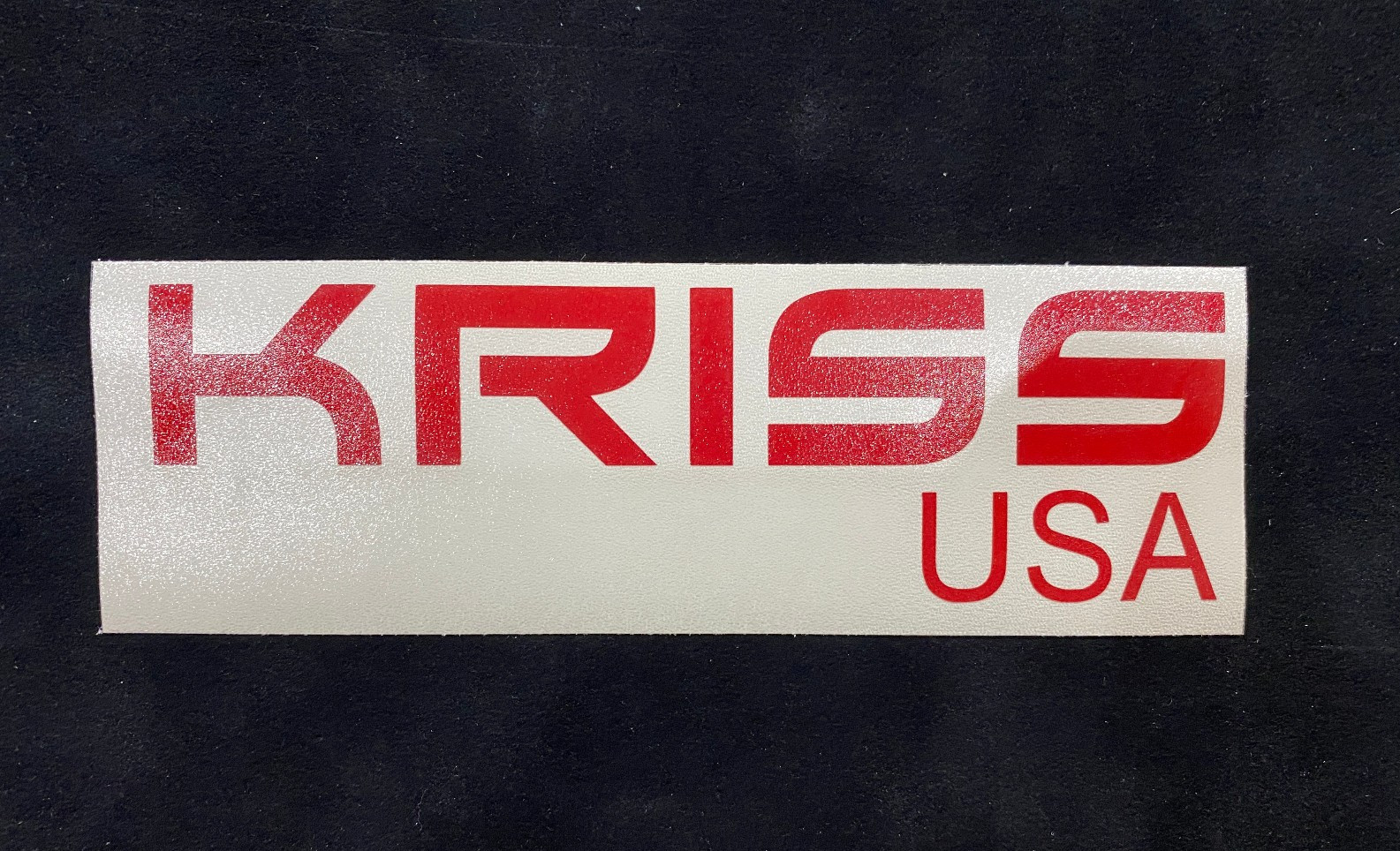 KRISS USA New/Unused 5.5" Transfer Sticker Ammo Case, Back Window
