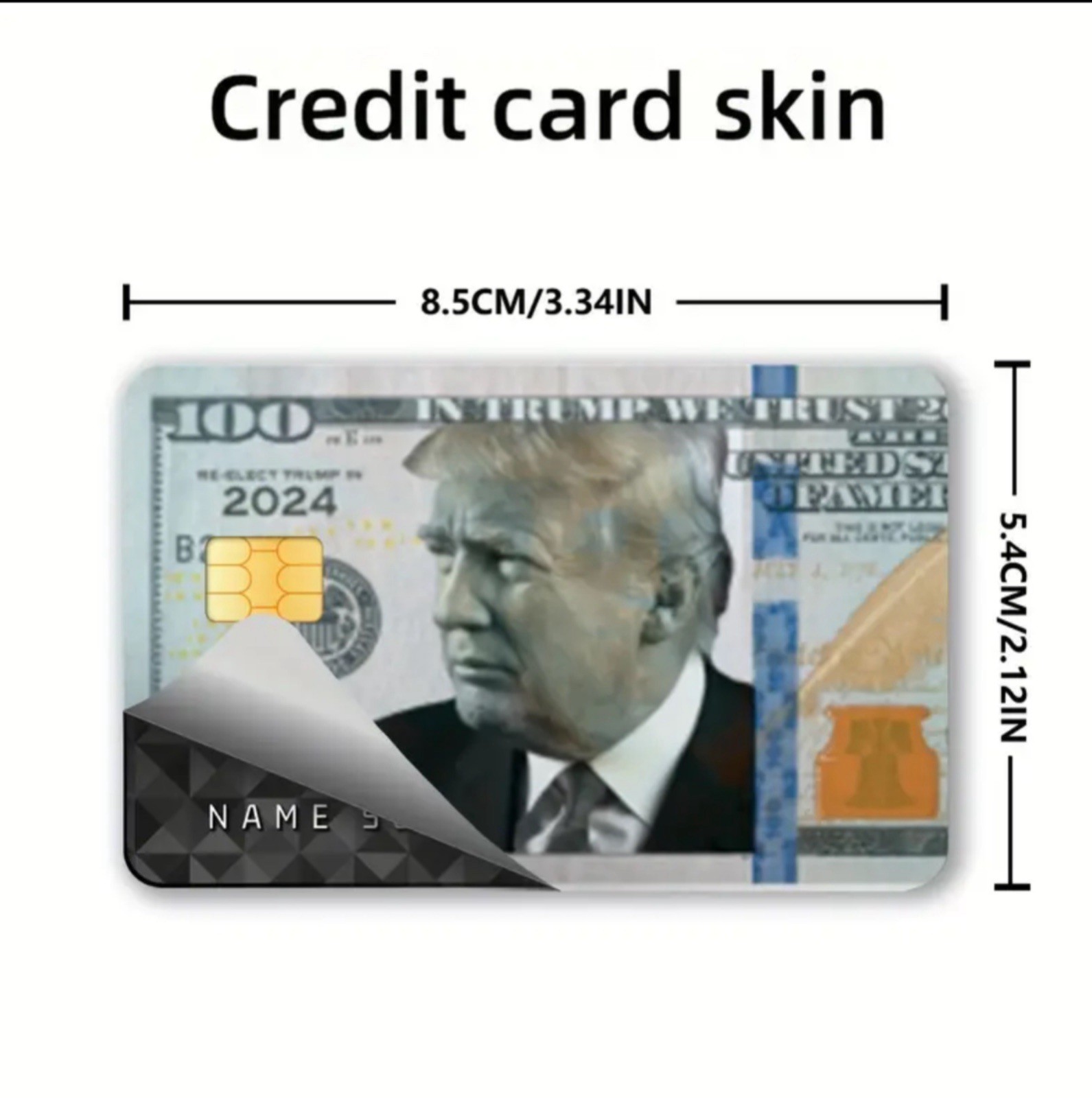 Donald Trump Card Stiker – Full Cover Debit/credit Card Skin -Waterproof Desingn