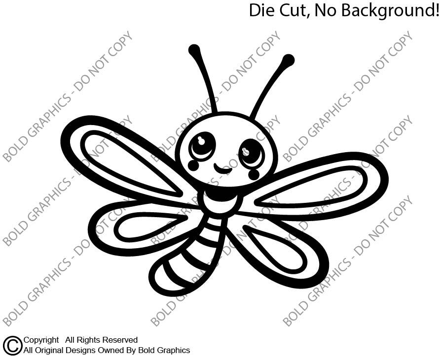 Baby Dragonfly Dragon Fly Sticker Decal Die Cut Cute Bug Insect Kids Wildlife