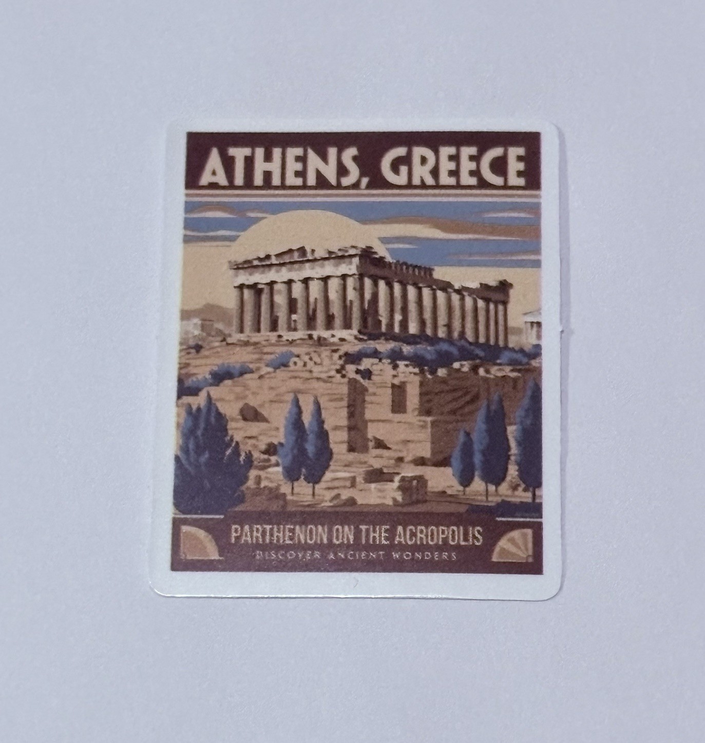 Athens Greece Parthenon Sticker Travel Tour Art Decal Vinyl Souvenir Tc15