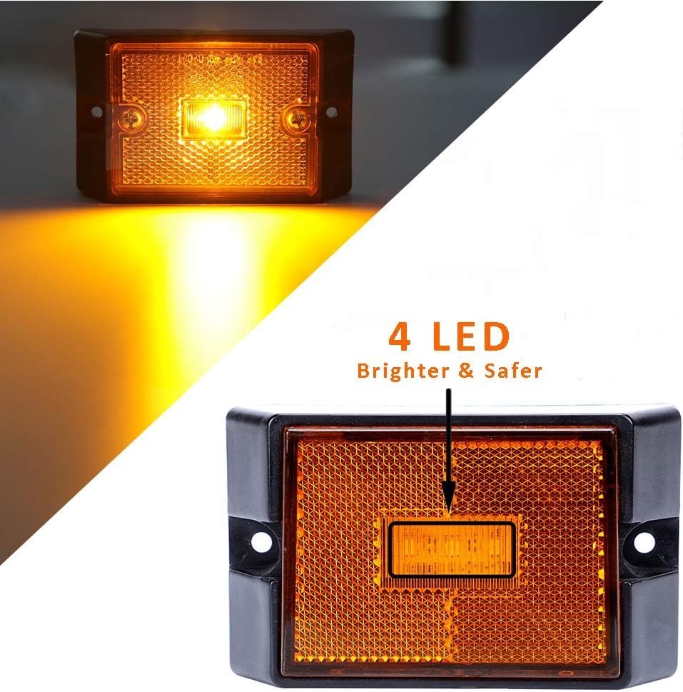 12V Submersible LED Trailer Tail Light Kit for under 80 Inch Boat Utility