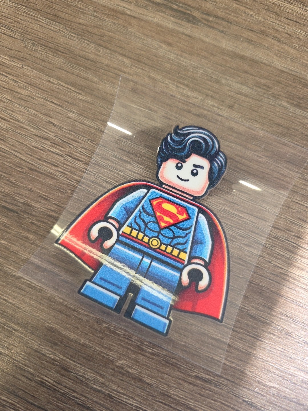 Lego Superman Figurine UVDTF Decal Made In USA Waterproof