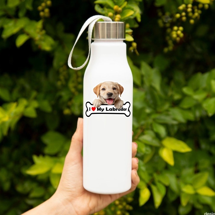 I Love my Labrador, Sticker, Peel N' Stick, Different Sizes