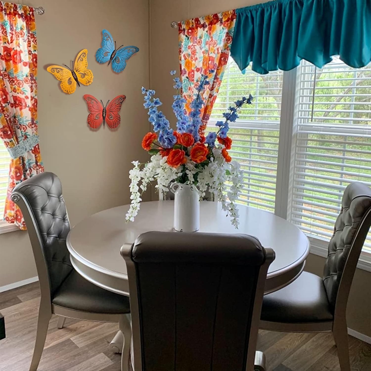 3-Piece Metal Butterfly Wall Decor Set – Outdoor Indoor