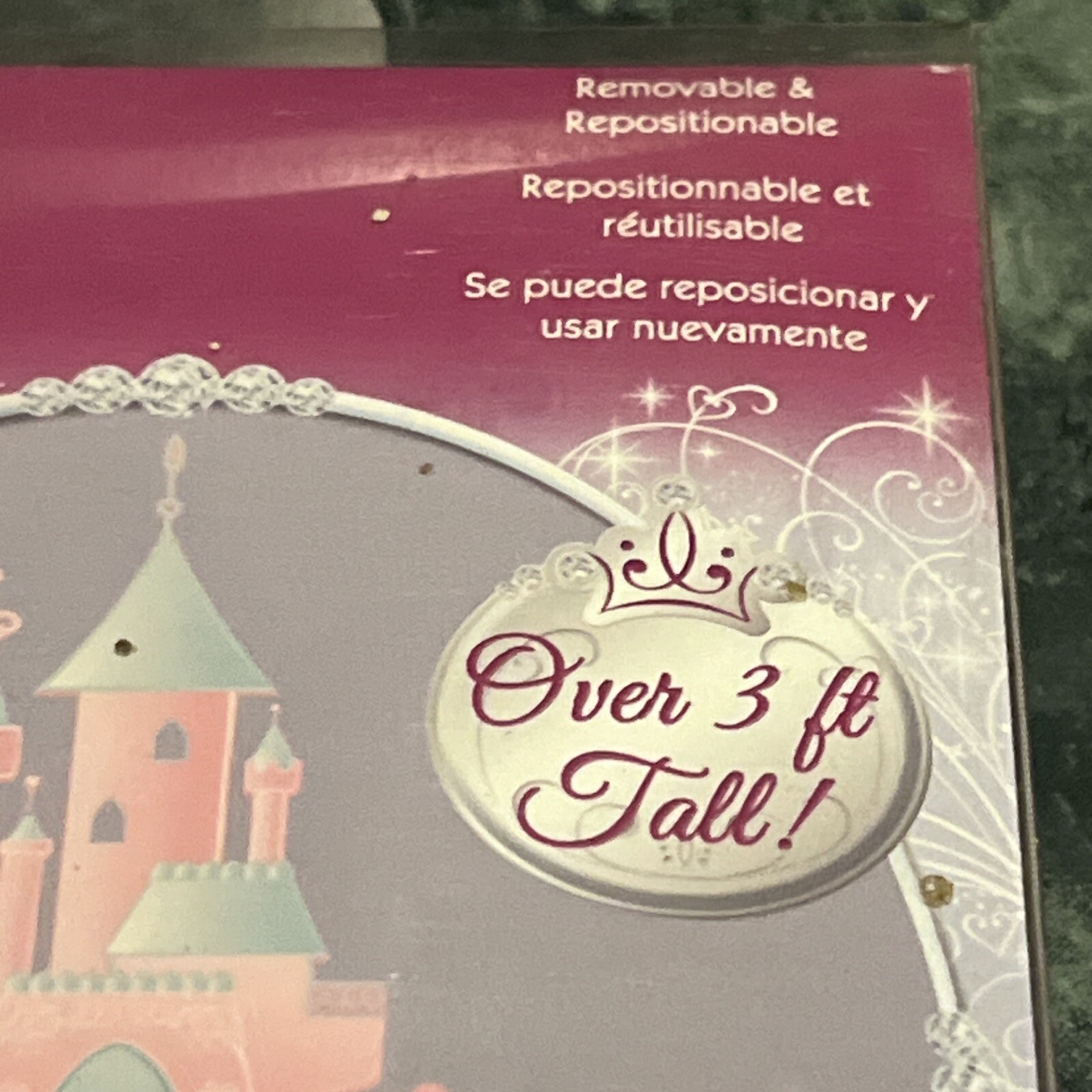 Disney Princess Wall Decal Castle Personalize Peel and Stick 40” ! NEW