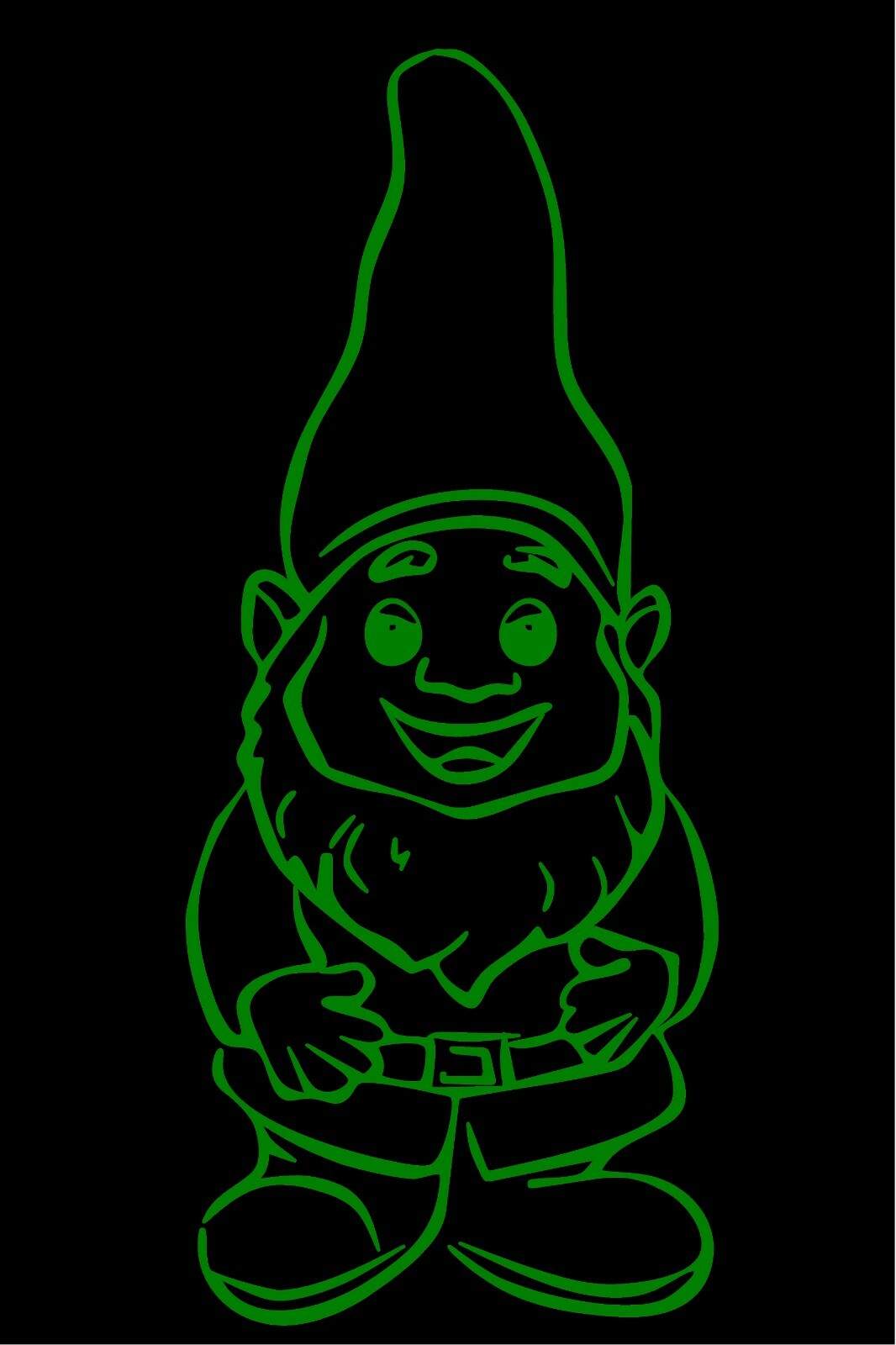 Happy Garden Gnome Decal car truck vinyl sticker graphic
