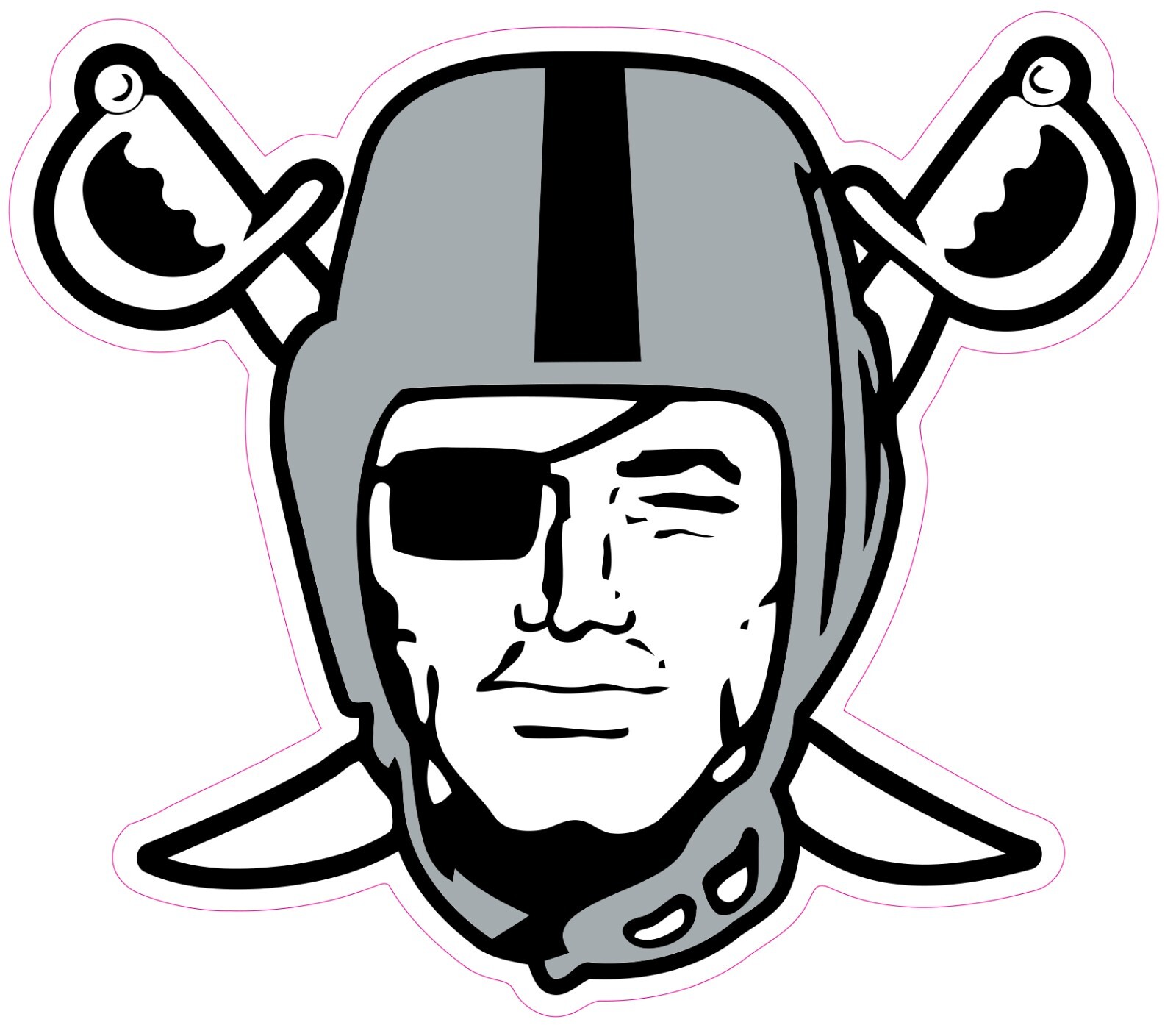 Las Vegas Raiders Football Vinyl Decal Sticker Car Truck Bumper Tumbler Mug
