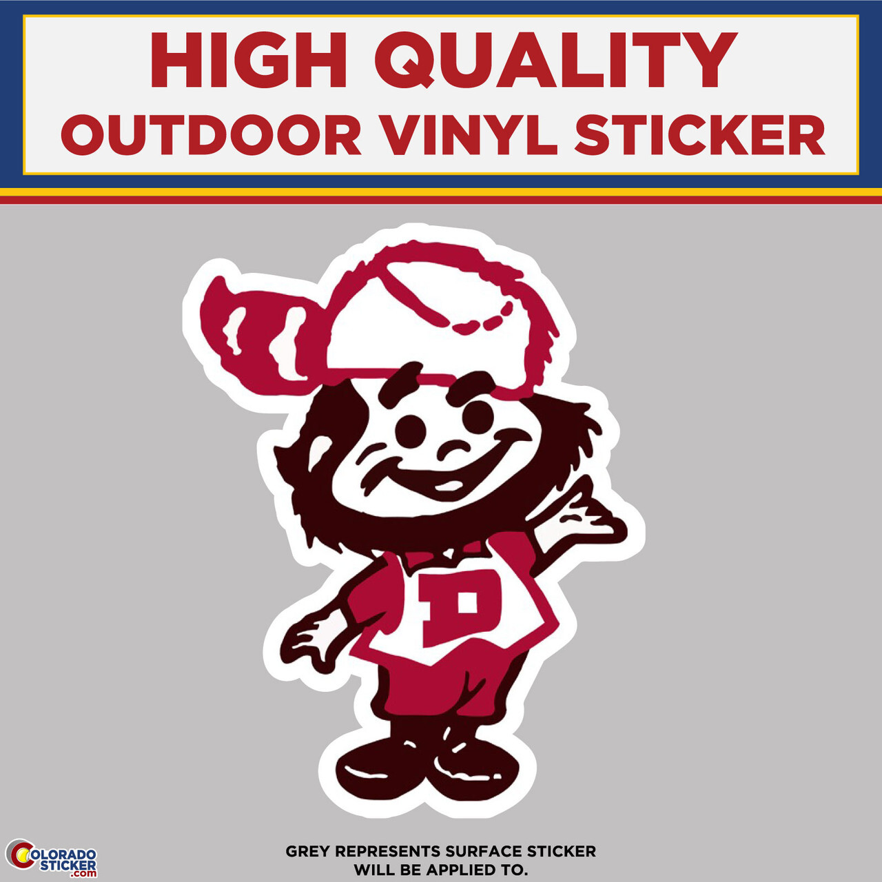 Boone Denver University DU, High Quality Vinyl Stickers