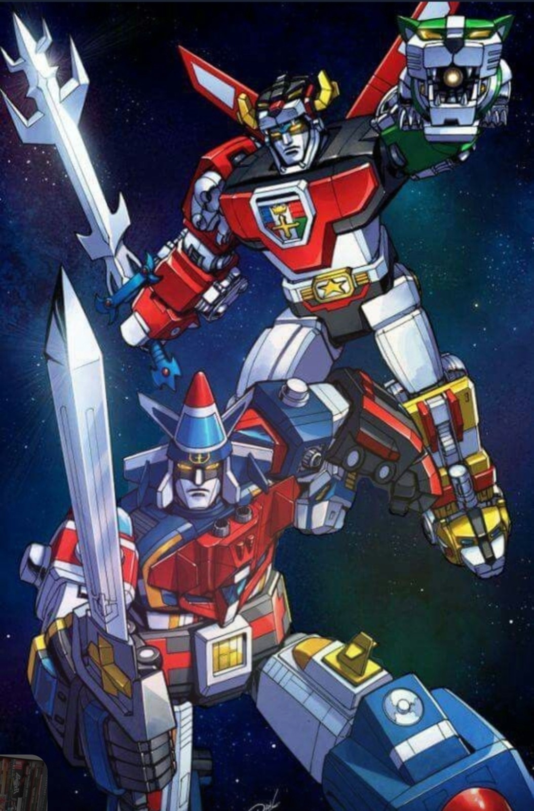 VOLTRON 1 X VOLTRON 2 X CROSSOVER X VYNIL HIGH-GLOSS STICKER X 3X3 INCH