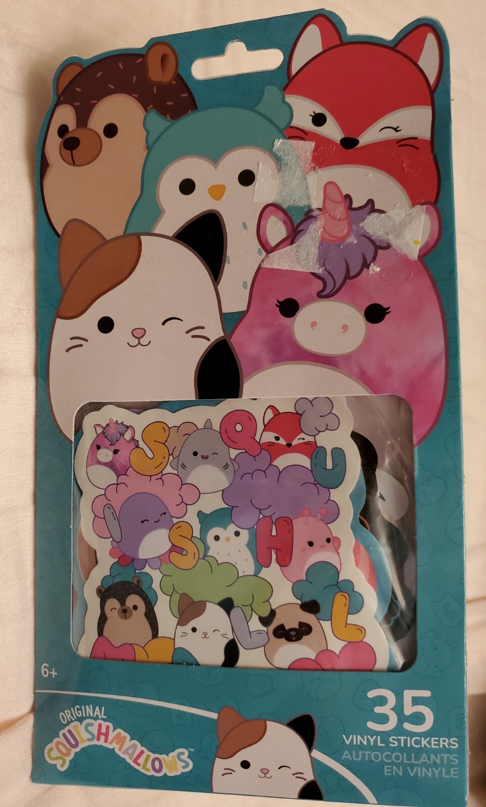 Original Squishmallows Vinyl Stickers – 35 Per Package – NEW unopened decals NIP