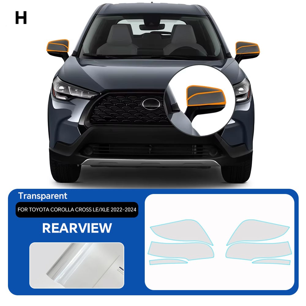 2022-2024 Toyota Corolla Cross LE XLE Full Car PPF Precut Paint Protection Film