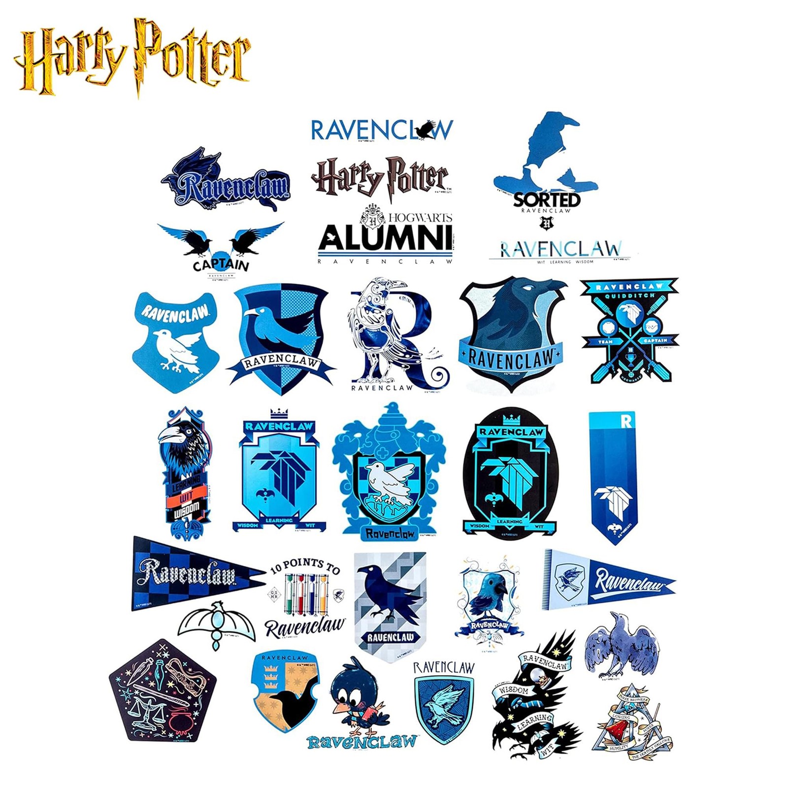 Harry Potter House Ravenclaw Vinyl Decal 60-Pack