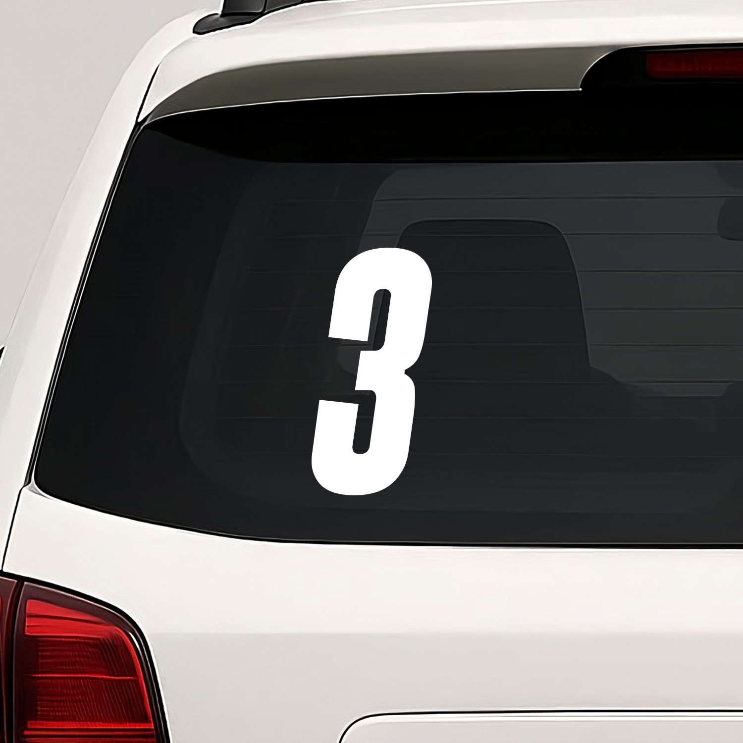 Number Three 3 Vinyl Die Cut Decal Sticker – Racing Race Car Motocross Bike