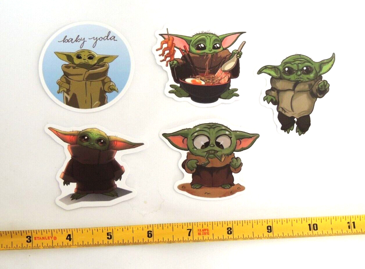 Baby Yoda Sticker Lot Grogu Mandalorian Star Wars Cute!