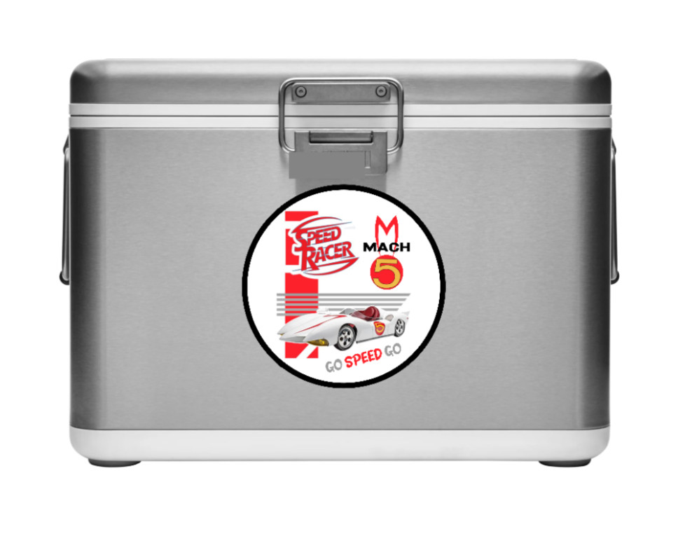 Speed Racer (Mach 5) – 4" Handmade Vinyl Decal Sticker Car Truck Laptop Cooler