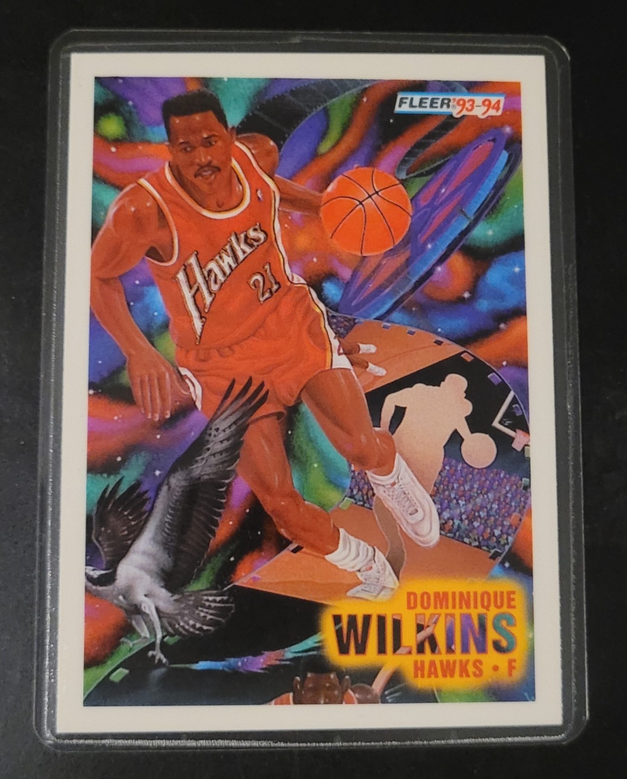 Dominique Wilkins Basketball Card HOF Fridge/Locker/Cabinet Laminated Magnet