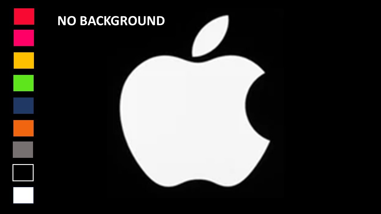 APPLE MAC LOGO, Decal Stickers for Cars, Windows, Laptops, Wall, Tablets.