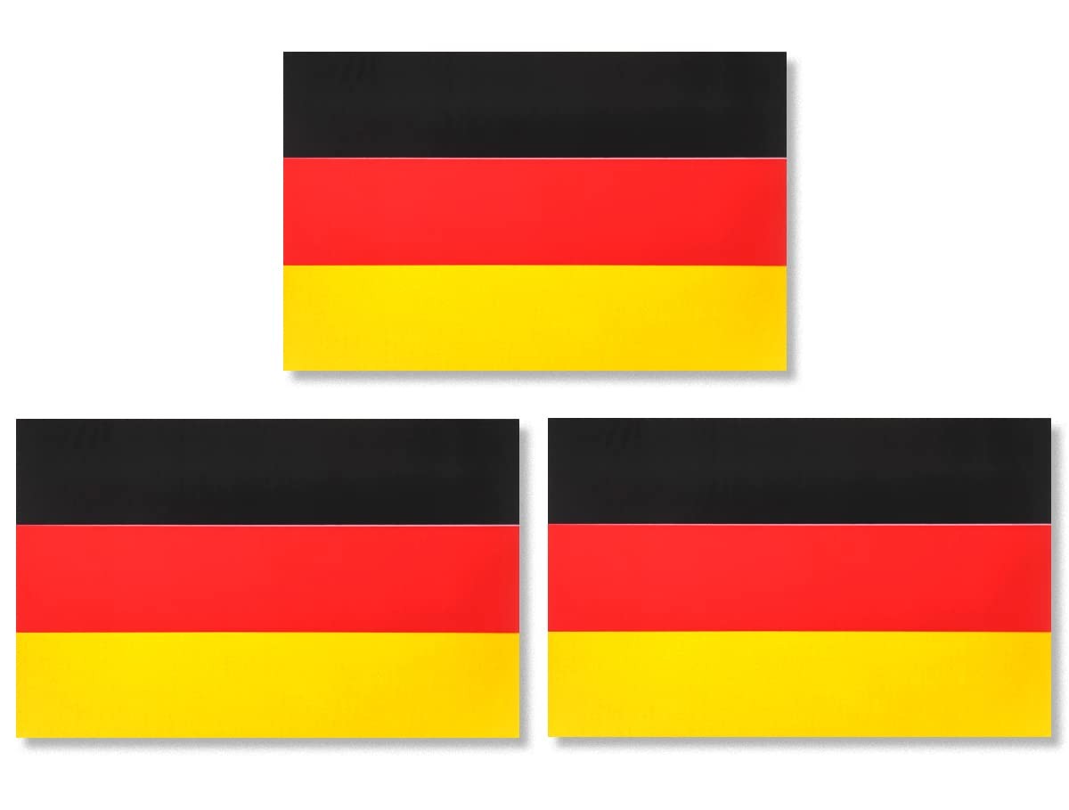 3 Pack Germany German Flag Magnet Decal, 3×5 Inches, Car, SUV, Truck, Auto