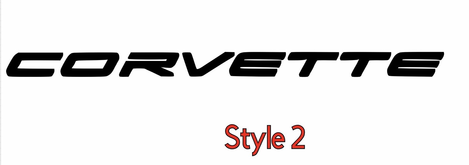 Corvette Decal Sticker Vinyl You Pick Color