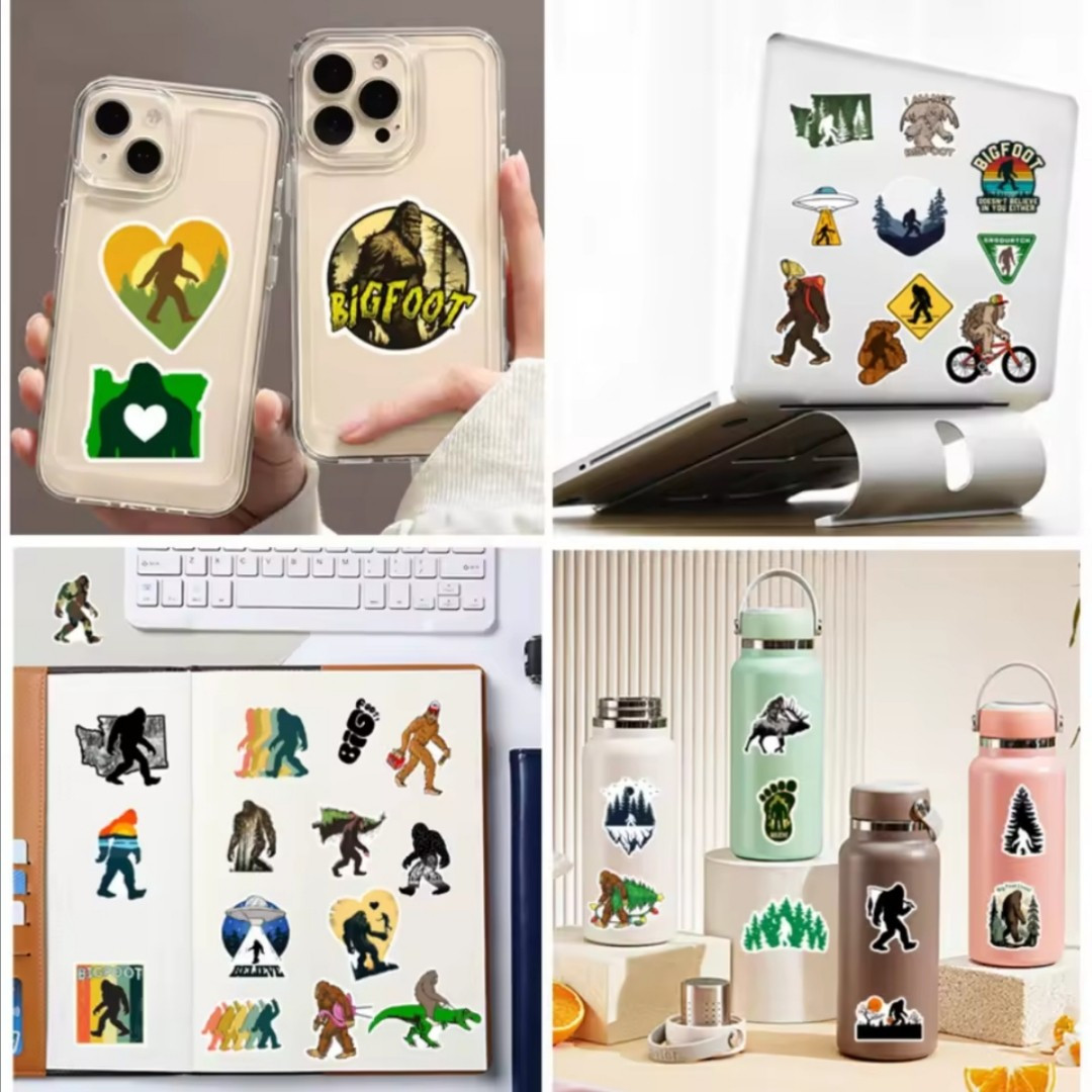 10 PCS Bigfoot Sasquatch Yeti 2 Stickers BRAND NEW