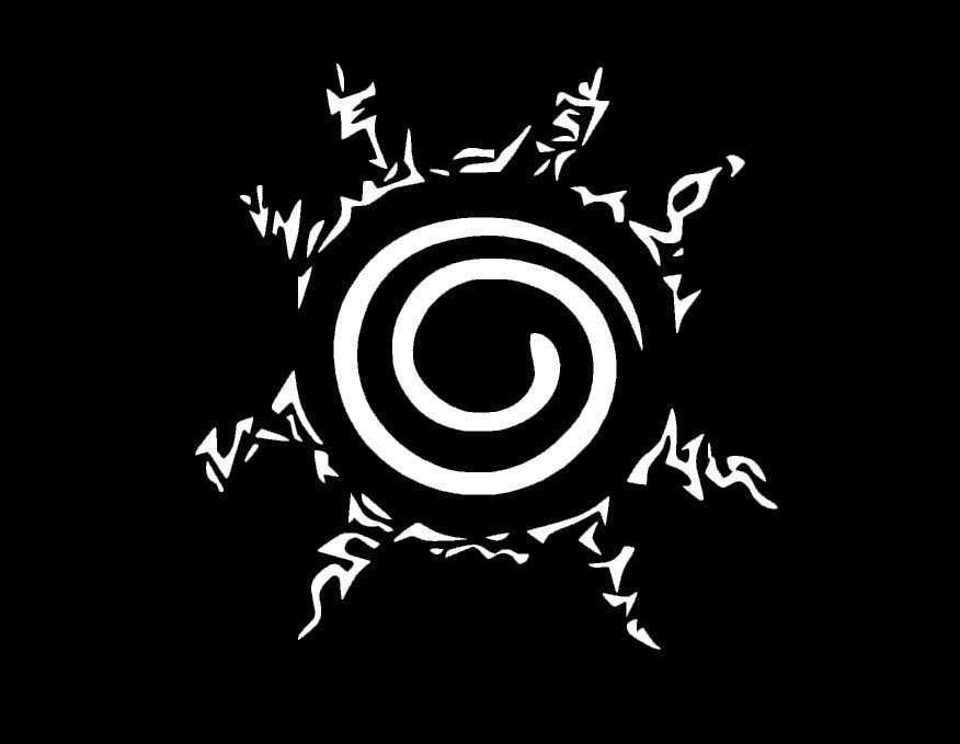 Naruto Nine Tail Fox Seal Symbol Anime Naruto Decal Sticker "八卦の封印式 "