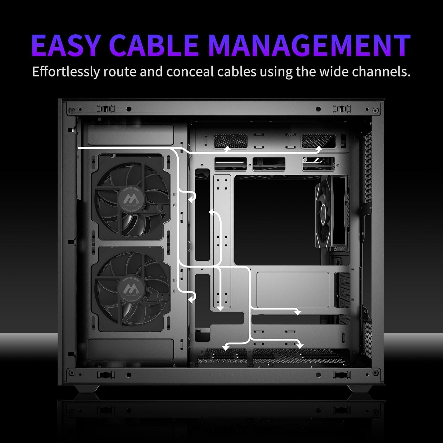 ATX PC Case,6 PWM ARGB Fans Pre-Installed,360MM RAD Support,Type-C Gaming PC …