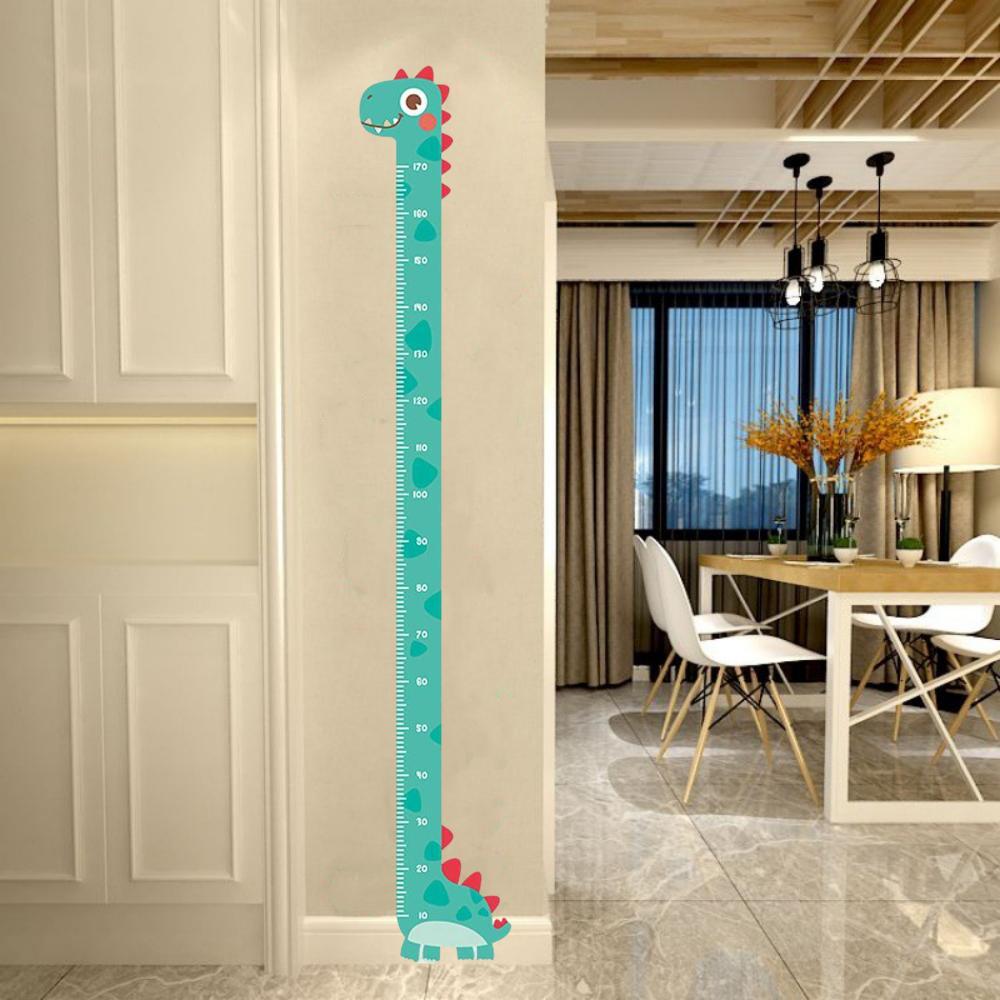 Kids Height Chart Wall Sticker Unicorn Dinosaur Giraffe Room Decor Ruler
