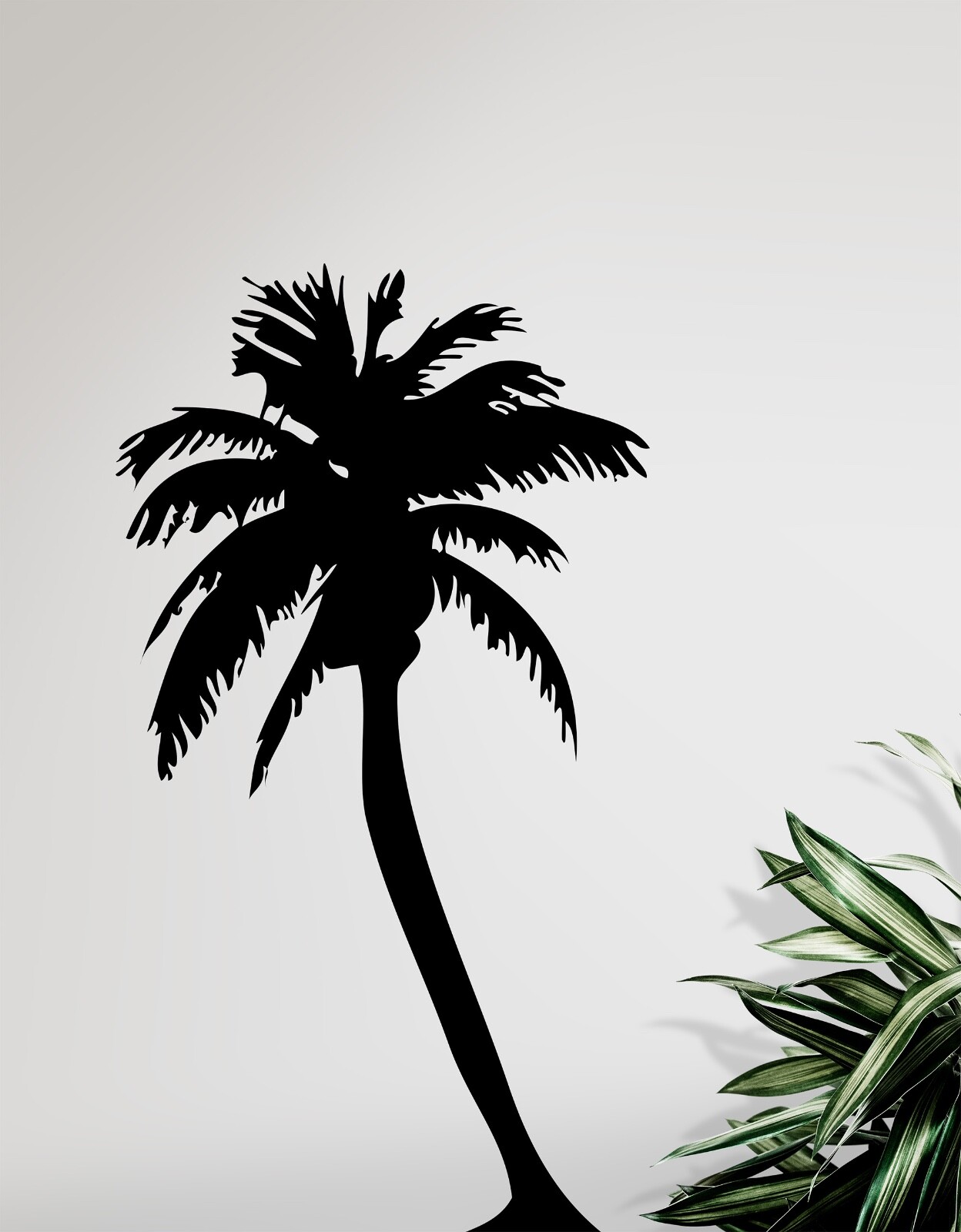 Large Palm Tree Wall Decal Sticker. Nursery Room Tree Wall Sticker. #132