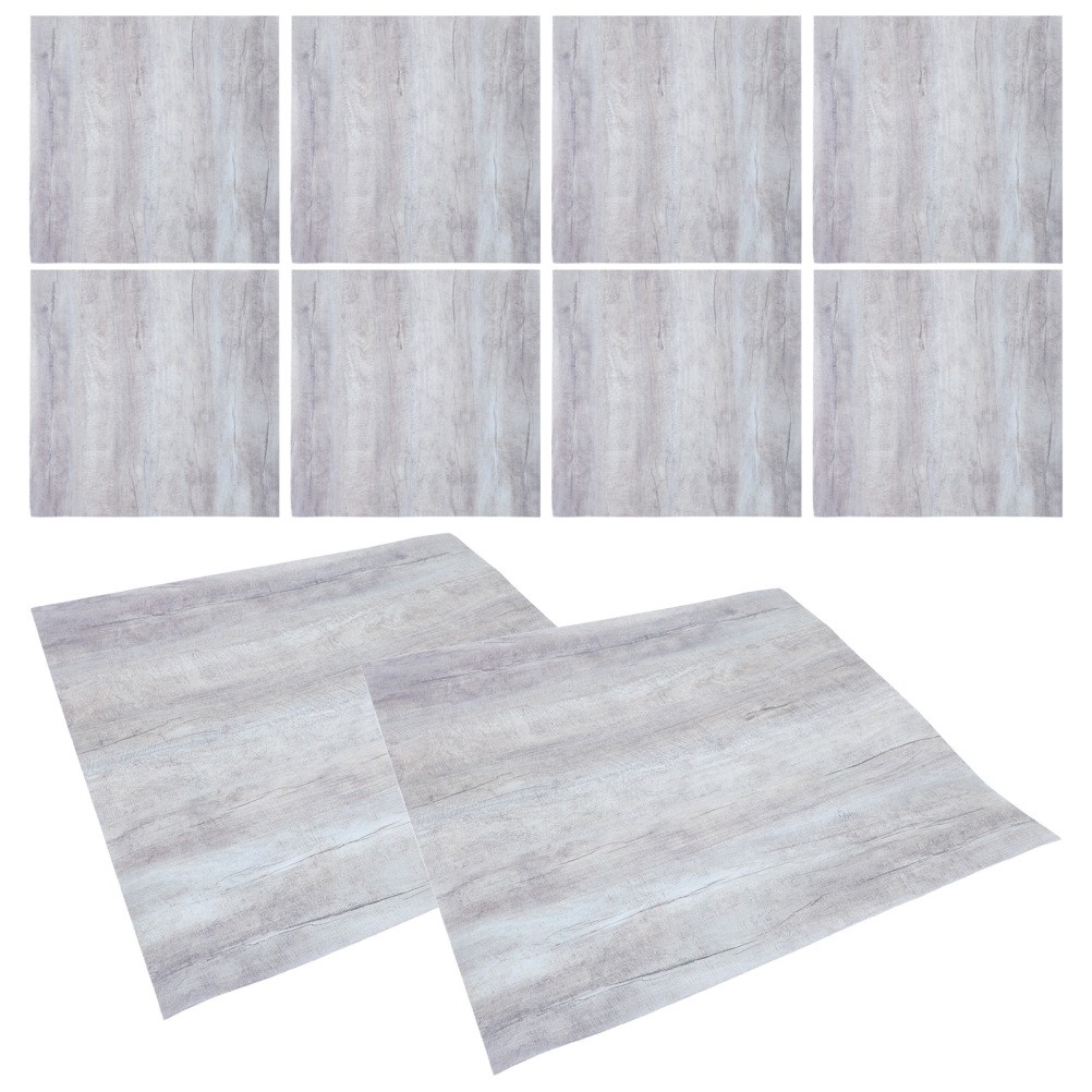 10pcs Peel and Stick Wood Grain Wall Sticker – 12×12 Inch Square Tile Decals