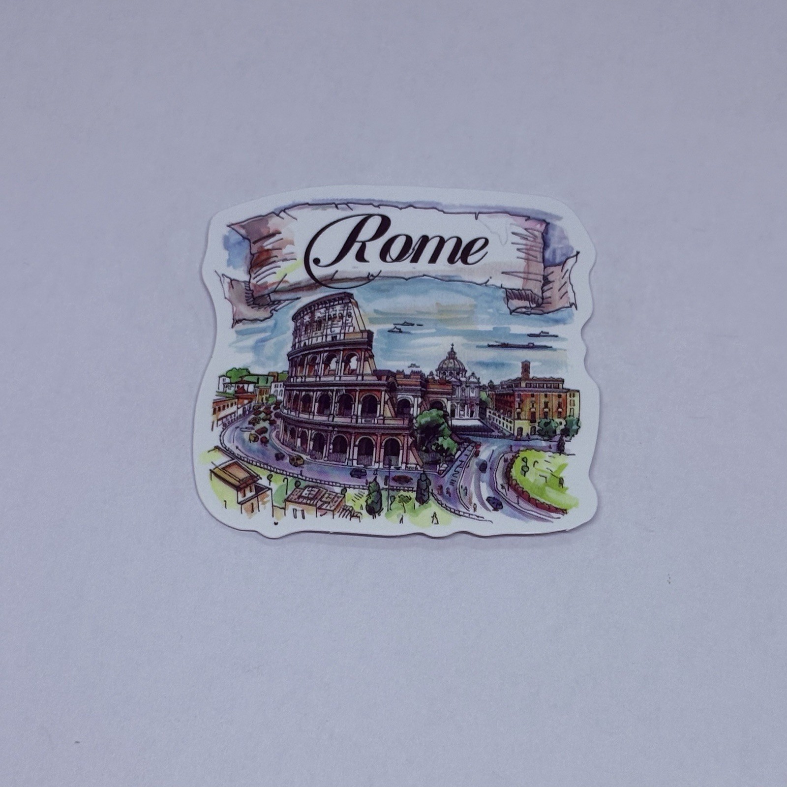 Rome Sticker Coliseum Cityscape Travel City Tour Art Decal Vinyl Souvenir Tc9