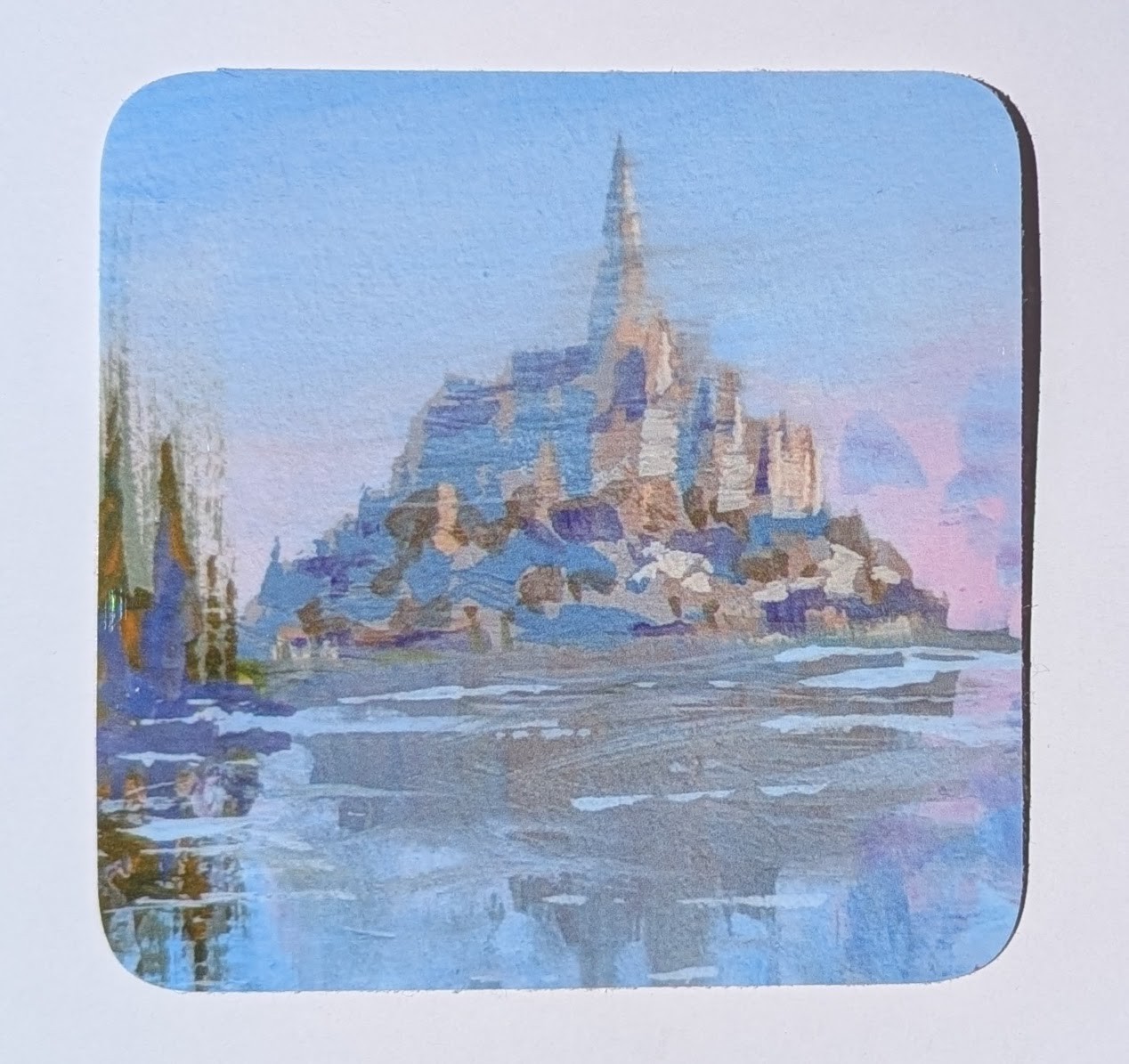 Sticker – Dawn Castle Reflection Decal – 3"