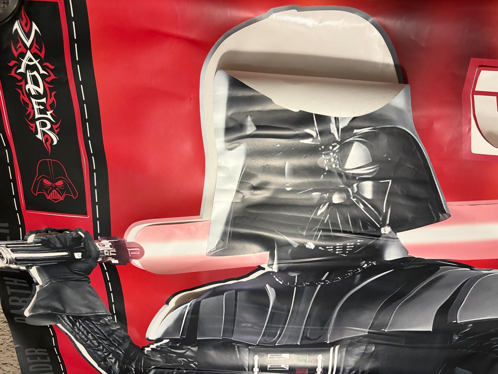 New 2008 Star Wars Darth Vader Jumbo Lifesize Fathead Wall Sticker Decal