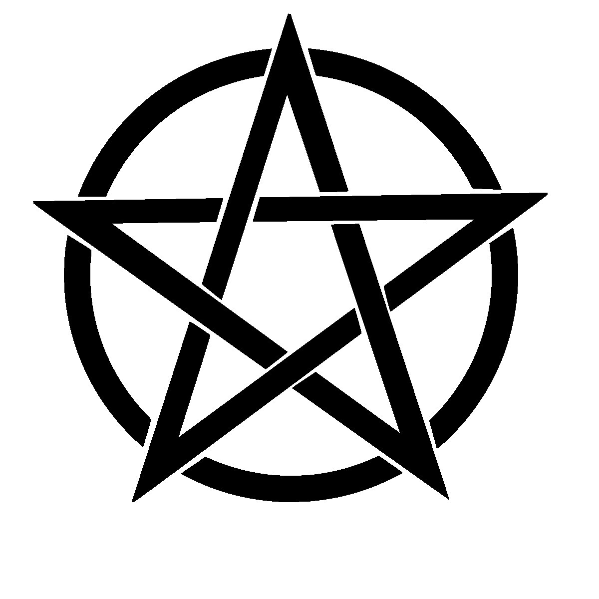 Pentacle Pentagram Symbol vinyl decal, car/tumbler/wall sticker- large sizes