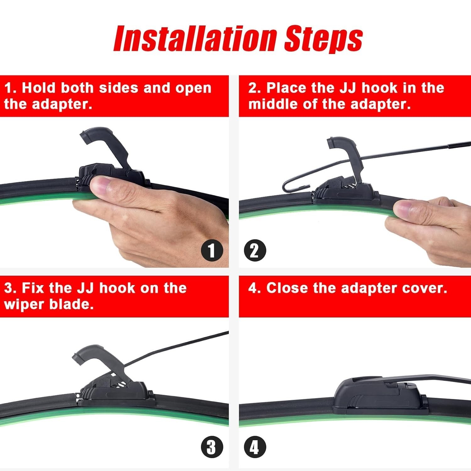 Electric UTV Windshield Wiper Kit, Universal 12V UTV Electric Windshield