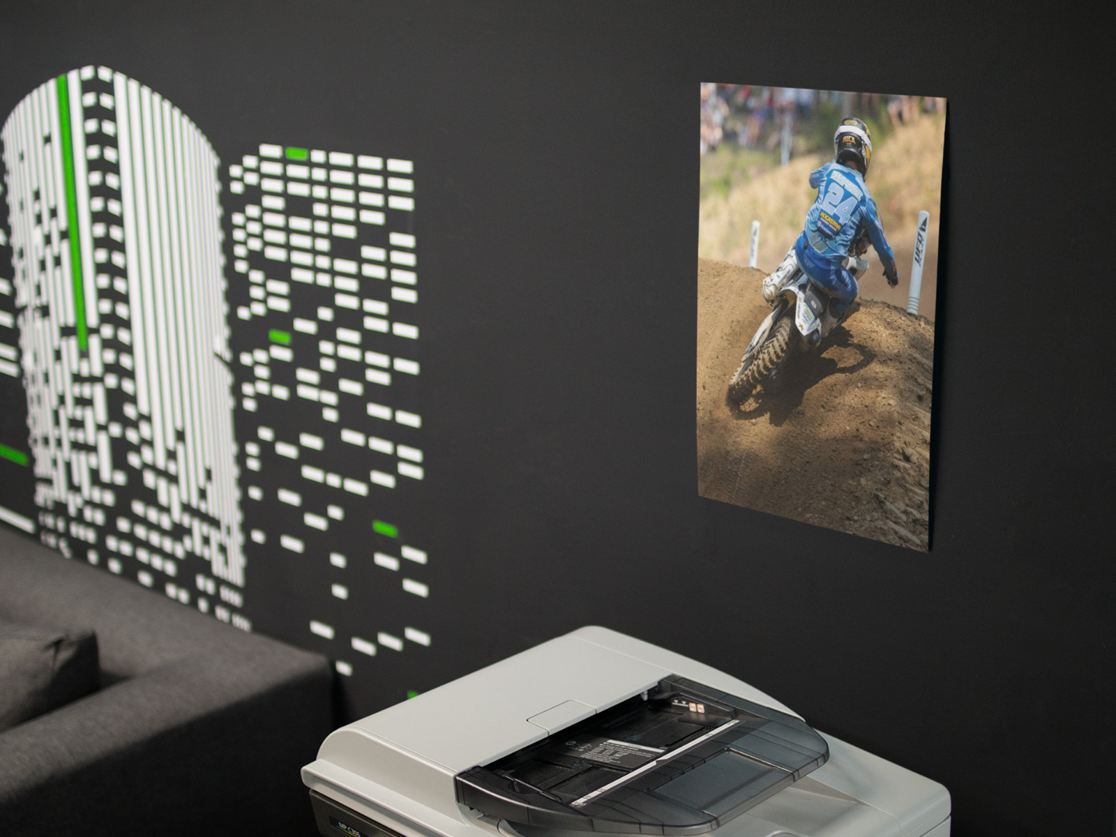 RJ HAMPSHIRE MOTOCROSS Racing Wall Vinyl Decal Poster PRINT (Removable Adhesive)
