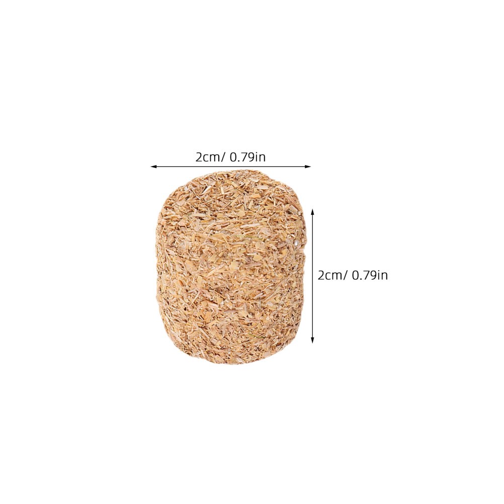 16PCS Faux Mini Hay Bales – Cylinder Miniature Hay Bales for Craft – Artificial