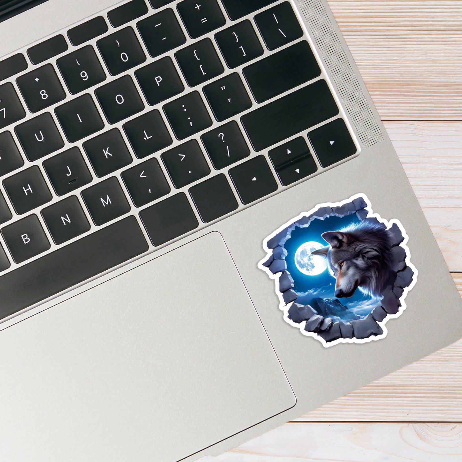 Wolf Moon – Vinyl Decal Sticker – Car Window Laptop – #62