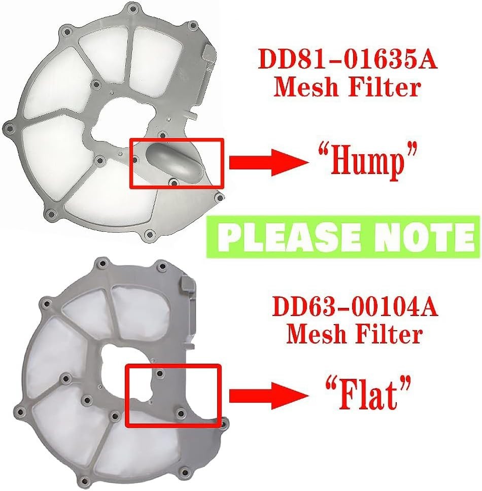 Upgrade DD81-01635A For Samsung Dishwasher Mesh Filter Sump (Hump Gray