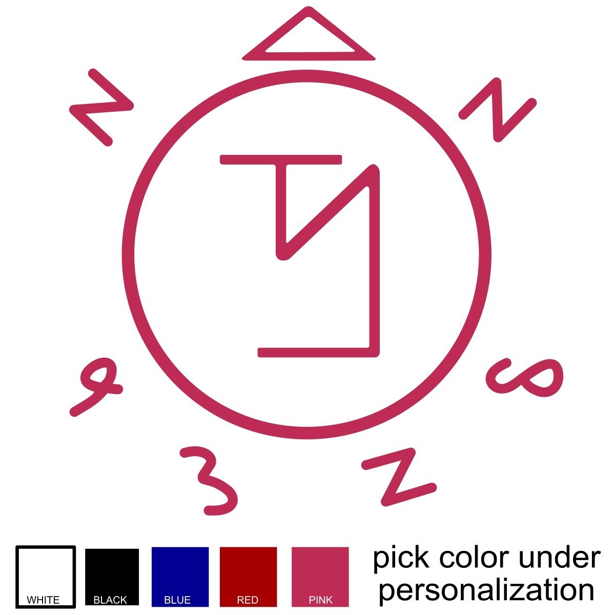 Angel Banishing Symbol – Supernatural Vinyl Decal/Sticker -Choose color