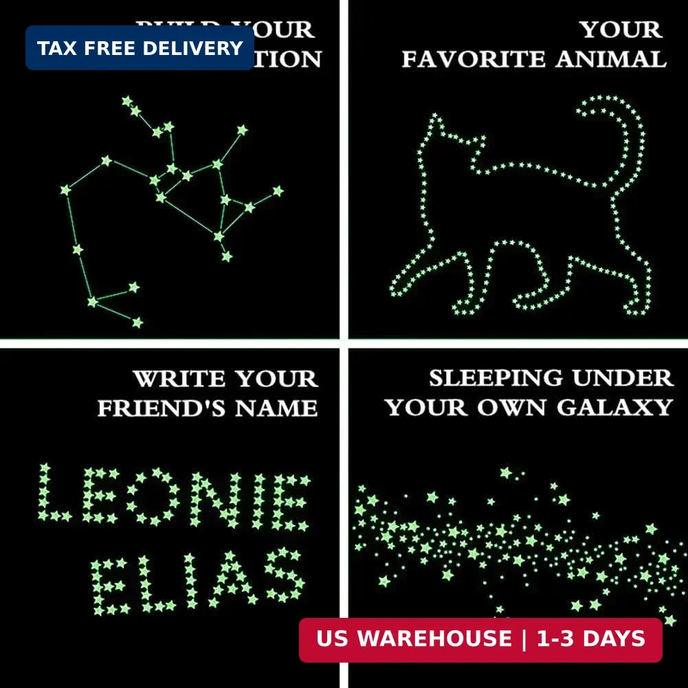 Glow in The Dark Stars Wall Stickers,Ceiling Star,Glowing Stars for Ceiling and