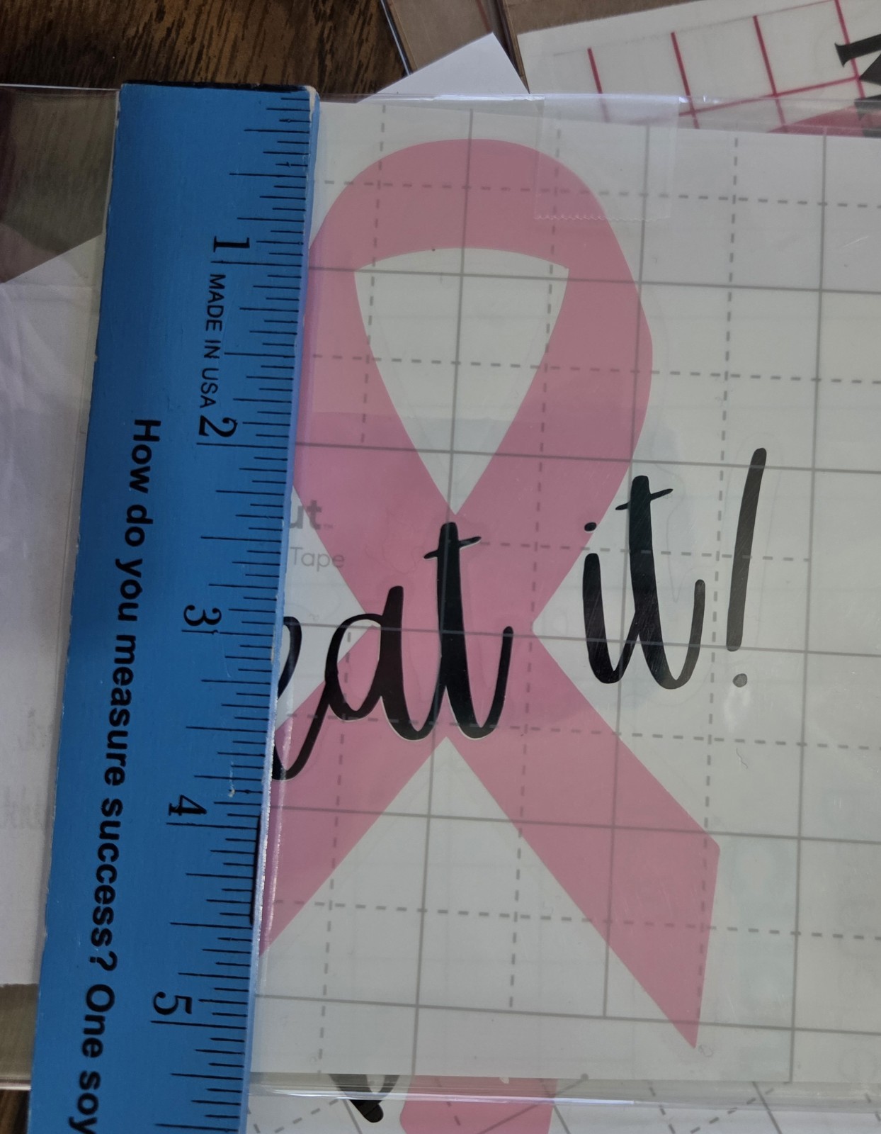 Various Breast Cancer Vehicle Glass or Mirror Decals/Handmade By UpNort'Sisters