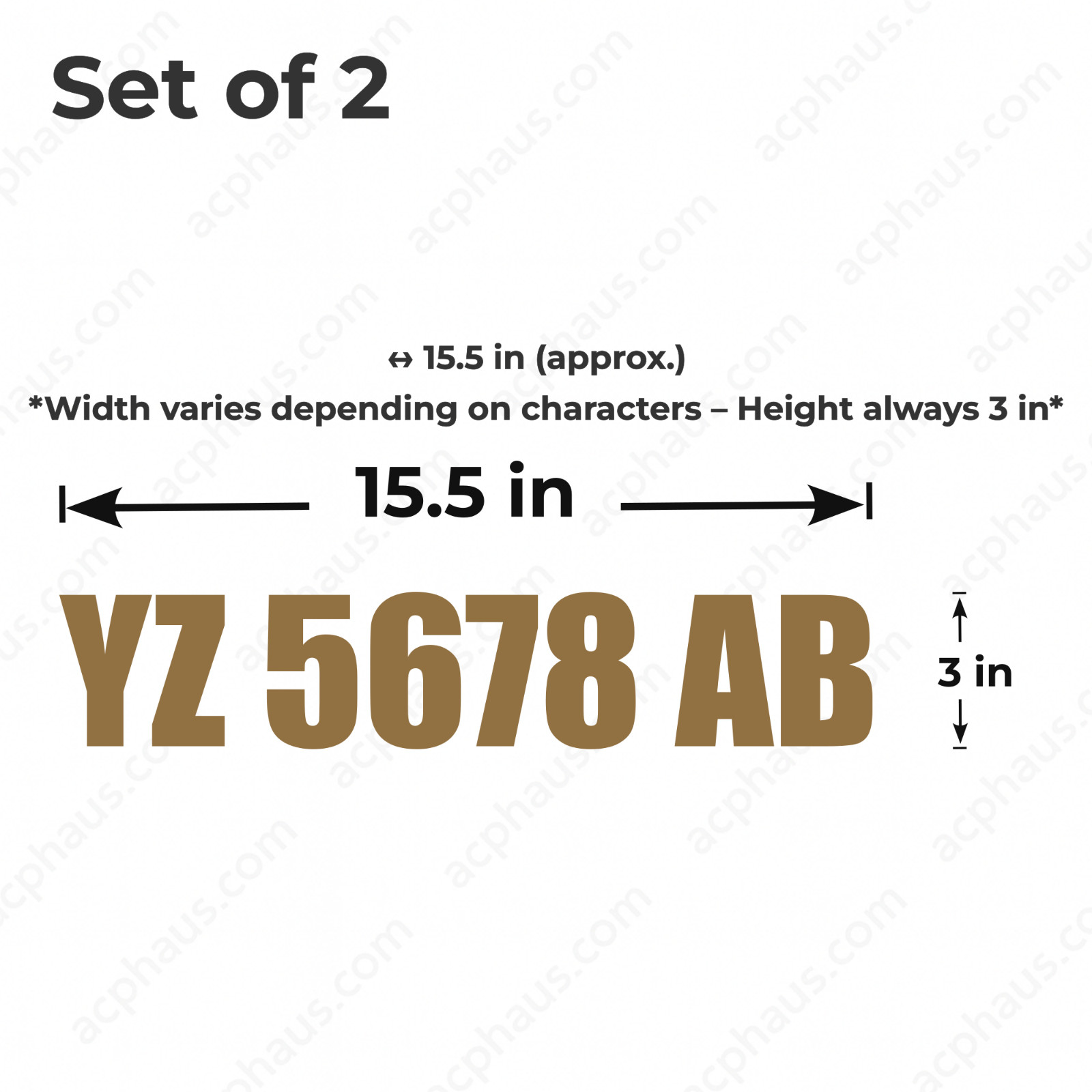 Boat Registration Numbers Decals – Custom ORACAL 751C Vinyl – Right & Left Set