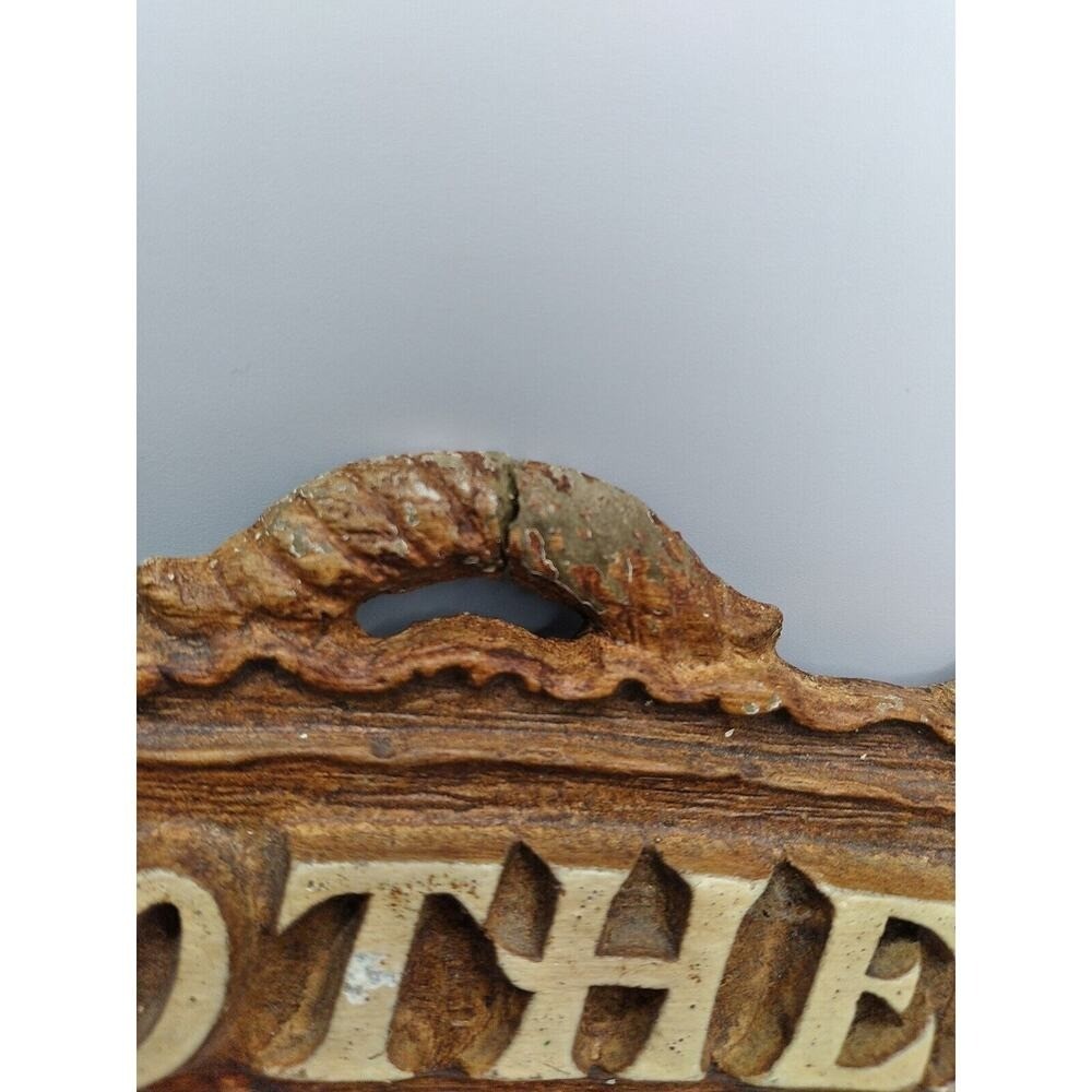 Vintage Faux Wood Resin Ceramic ?Mother Wall Plaque Vintage