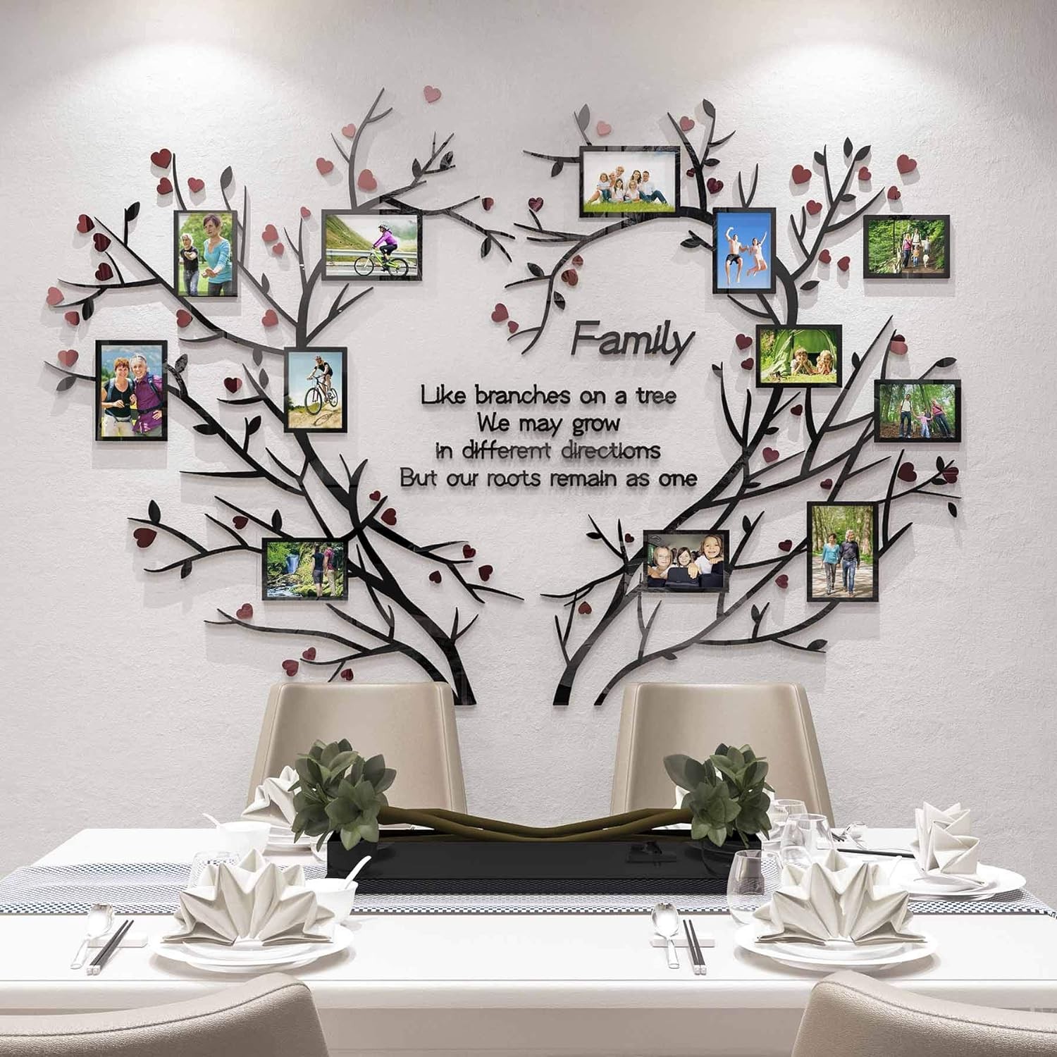 DecorSmart Love Family Tree Wall Decor Picture Frame Collage Multicolor