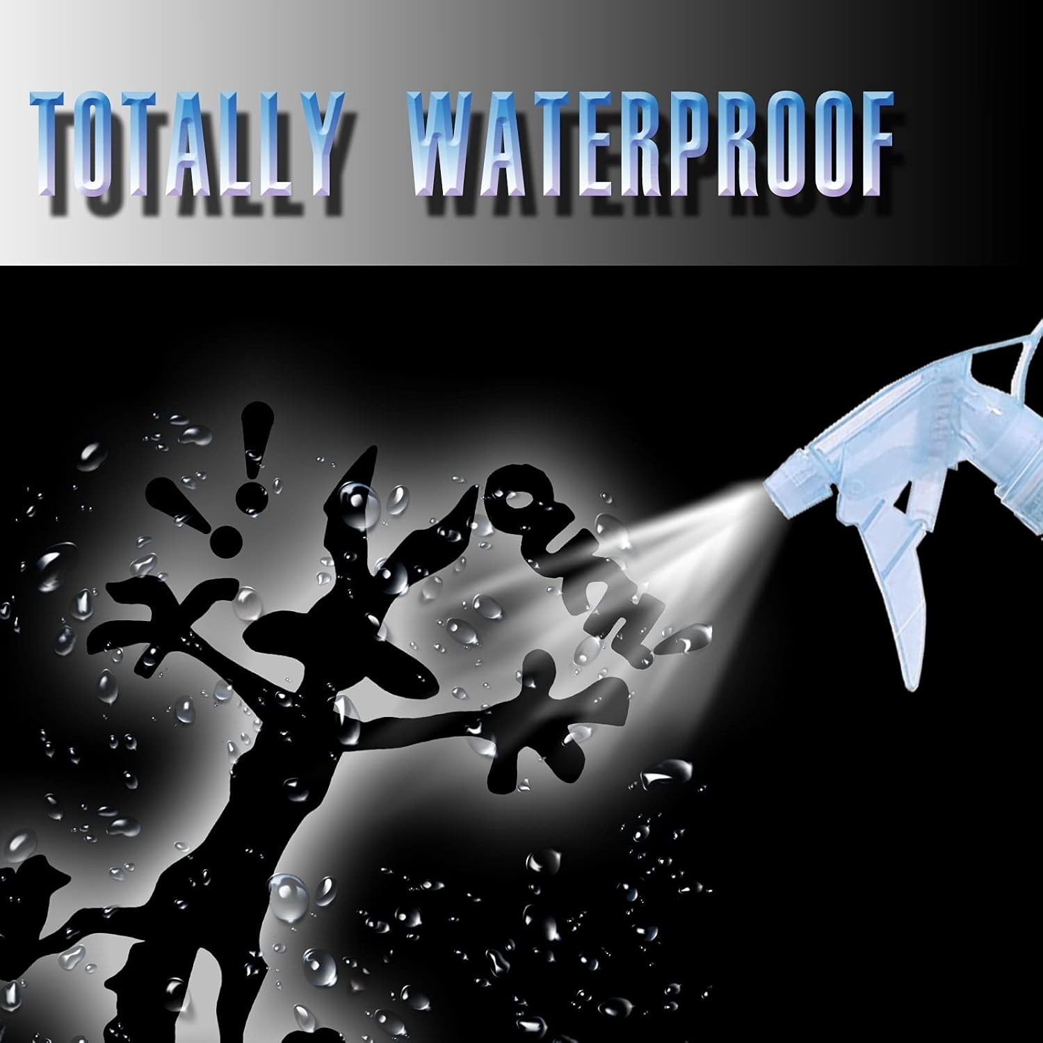 2 Pcs 9.8" 5.9" Reflective Dent Fix Car Decal, Cartoon Coyote Splat Hitting Wall